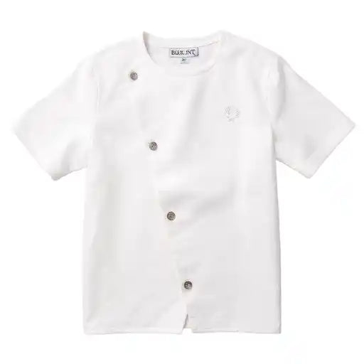 Blumint White Button Down Wrap Shirt