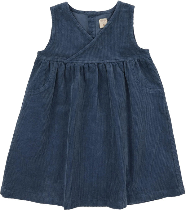 Analogie Corduroy Jumper in Off Blue