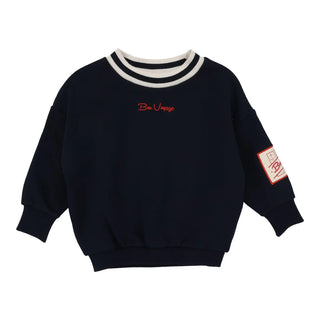 Analogie Bon Voyage Toddler Sweatshirt in Navy