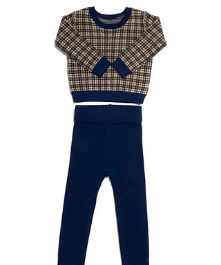 Klai Blue Plaid Set