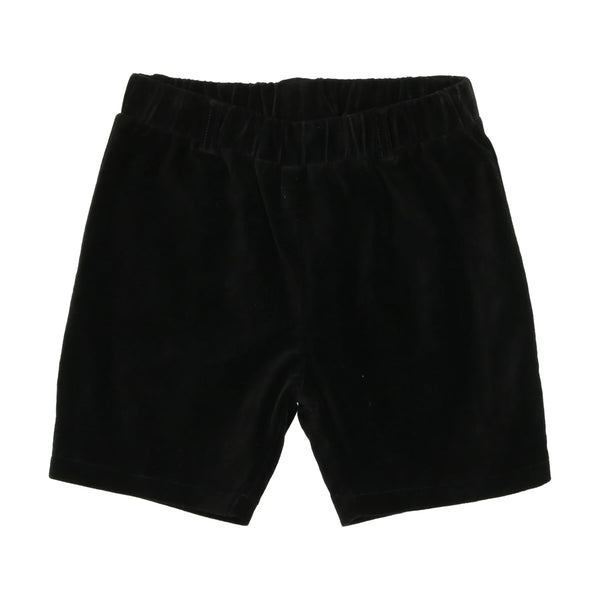 Analogie Black Velvet Shorts