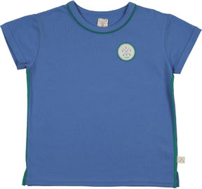 Buy fresh-blue Lil Legs Bcrew Patch Tee