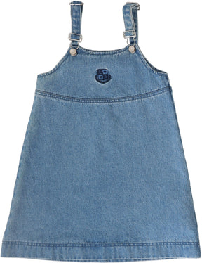 Lil Legs Denim City Jumper in Mid Blue Wash