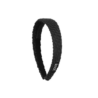 Knot Knitted Headband in Black