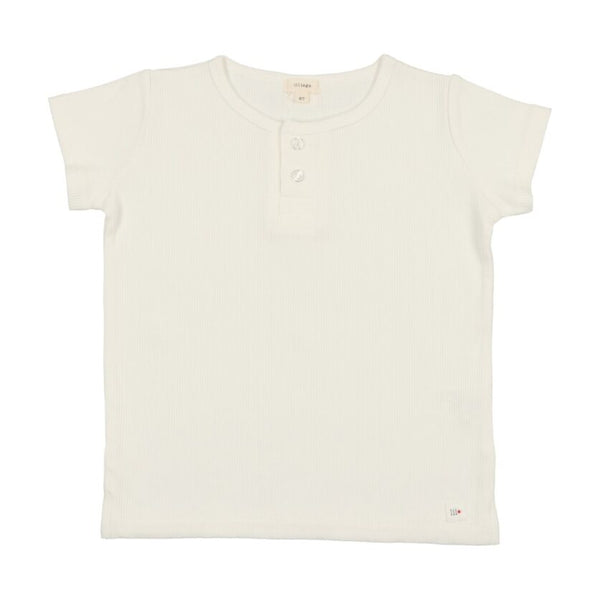 Lil Legs White Boys Boxy Henley