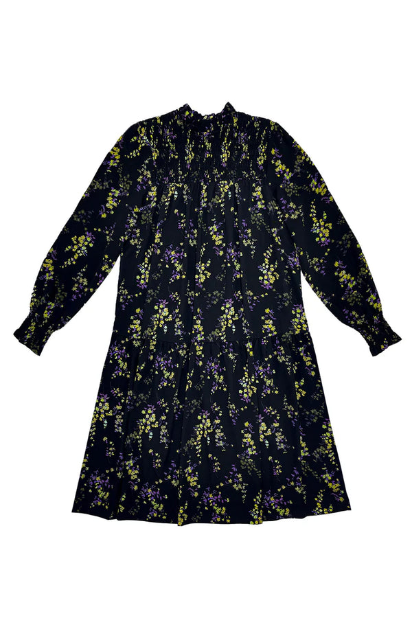 Zaikamoya Sandra Dress Purple Flowers