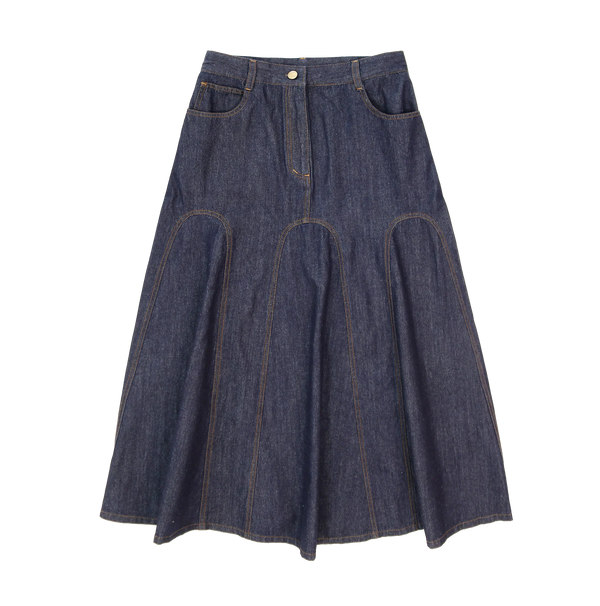 Coco Blanc Denim Skirt