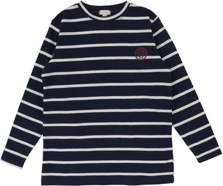 Lil Legs Basic Navy/Cream Stripe Tee