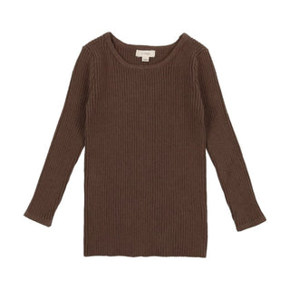 Buy cocoa Lil Legs Brown Knit Crewneck Sweater
