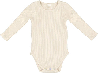 Lil Legs Ecru Knit Crewneck Onesie