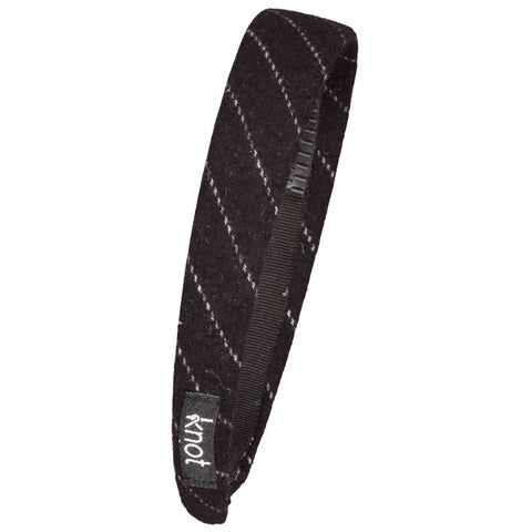 Knot Twig Striped Headband Blackbird
