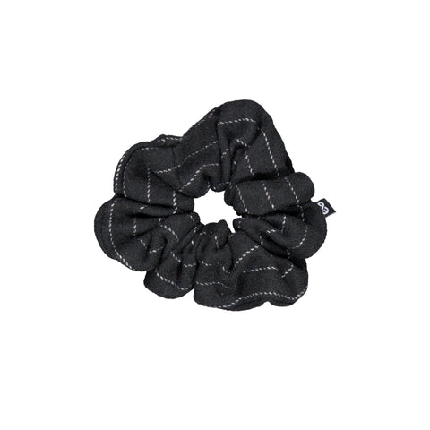 Knot TWIG Striped Scrunchie Blackbird