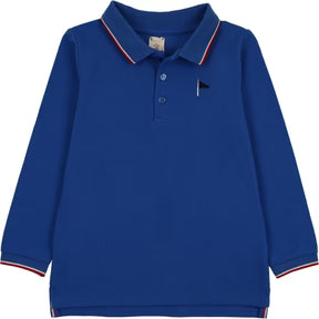 Lil Legs Outerfield Boys LS Polo in Electric Blue