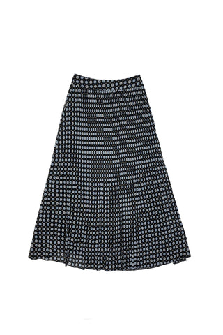 Zaikamoya Pippa Skirt Blue Geometric