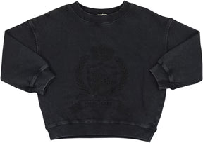 Analogie Emblem Sweatshirt in Black Wash