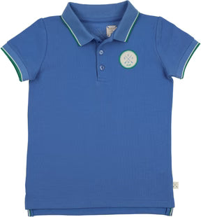 Buy fresh-blue Lil Legs Boating Crew SS Polo