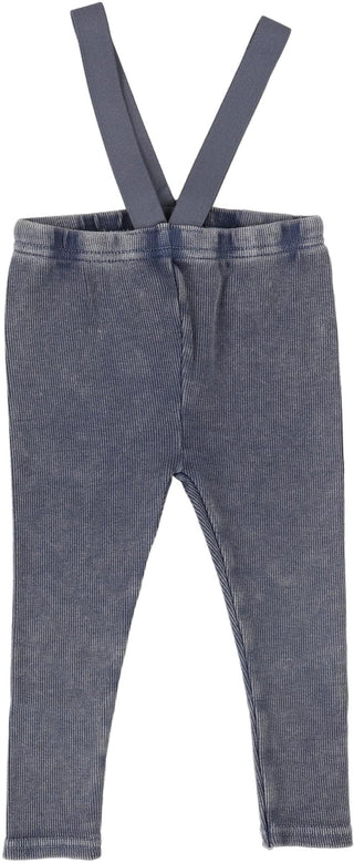 Lil Legs Denim Suspender Leggings