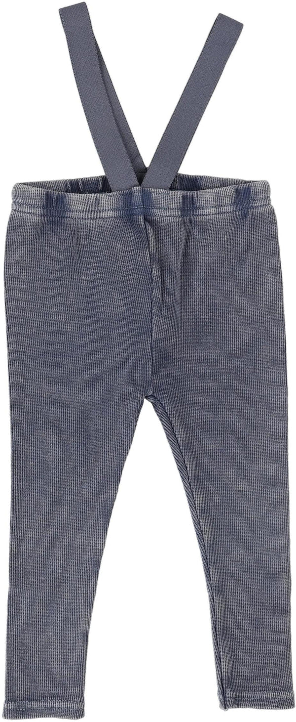 Lil Legs Denim Suspender Leggings