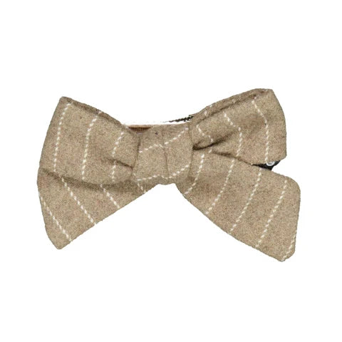 Knot TWIG Striped Bow Clip Quail
