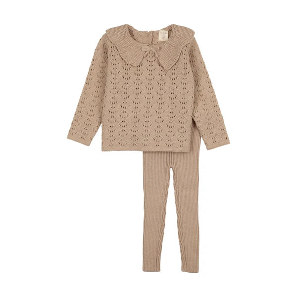 Analogie Girls Oatmeal Knit Set