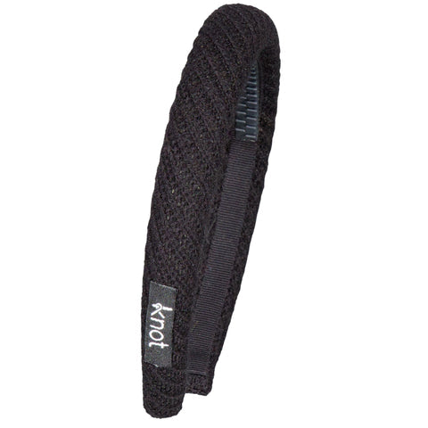 Knot Corduroy Waffle Headband Blackbird