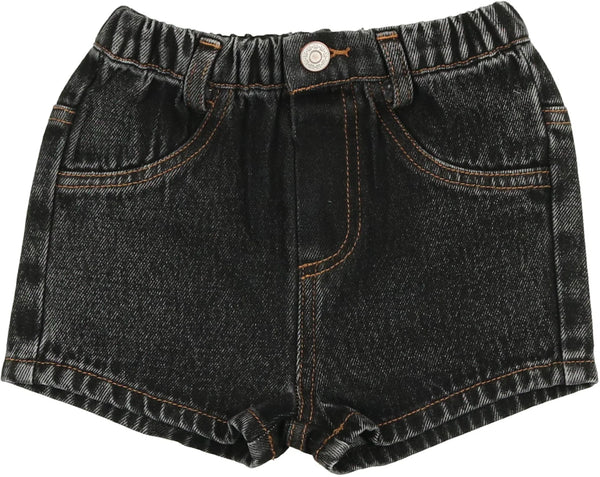 Lil Legs Black Wash Denim Shorts