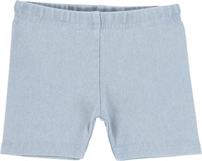 Lil Legs Jean Biker shorts in Chambray