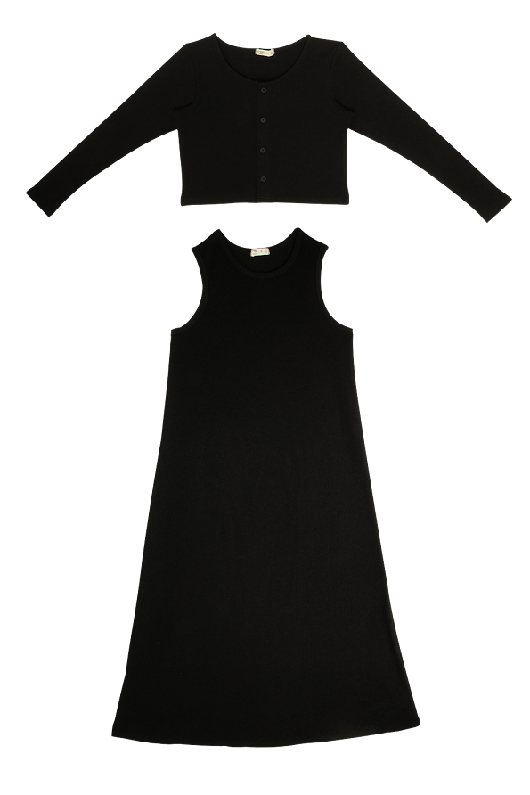 Crew Kids Black Orly Maxi Set