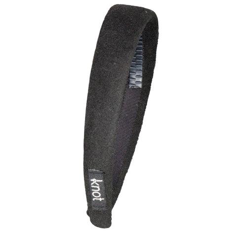 Knot Feather Felt Headband Blackbird