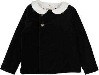 Analogie Toddler Velvet Blazer in Black