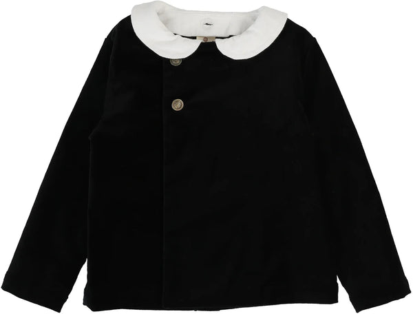 Analogie Toddler Velvet Blazer in Black