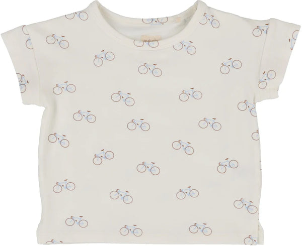 Analogie All Over Bike Tee in White