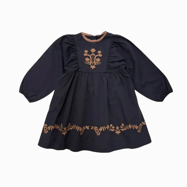 C'era Una Volta Kana Dress in Navy Blue
