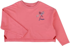 Lil Legs Cropped Tee in Fresh Pink