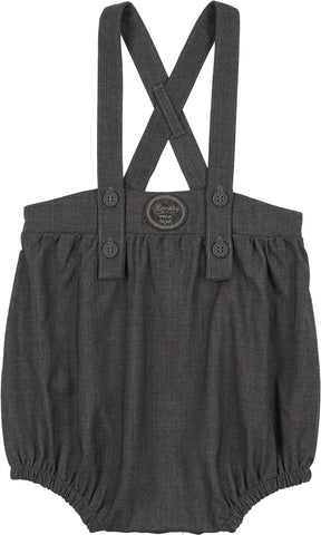 Analogie Plaid Edition Boys Romper Mid Grey
