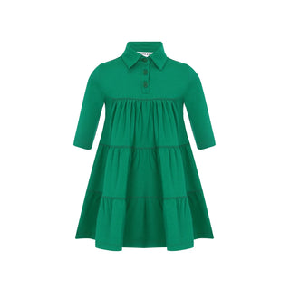 Little Parni Green Tiered Dress