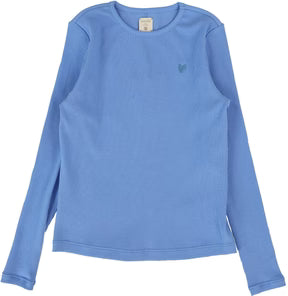 Lil Legs Basic Tee in Fresh Blue