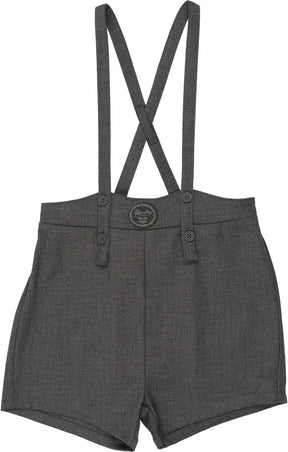 Analogie Plaid Edition Overall Shorts Mid Grey