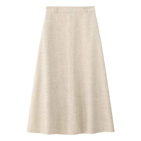 Coco Blanc Cream Chevron Skirt
