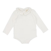 Lil Legs Collar Onesie in Off White