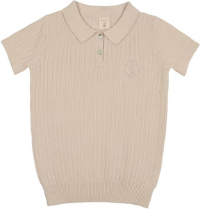 Analogie Knit Polo in Wheat