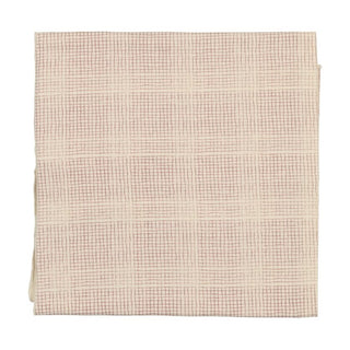 Lilette Cream/Rose Grid Blanket