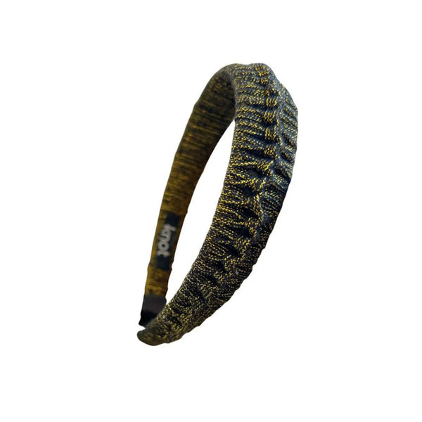 Knot Corded Headband in Gold
