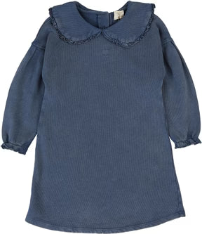 Analogie Sweatshirt Dress in Blue Wash