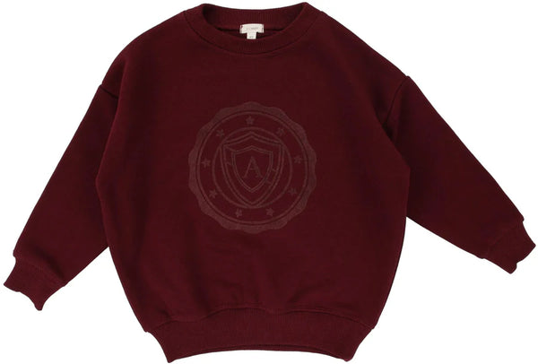 Lil Legs Burgundy Logo Sweatshirt