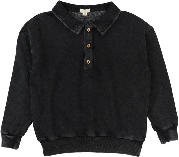 Analogie Emblem Polo in Black Wash