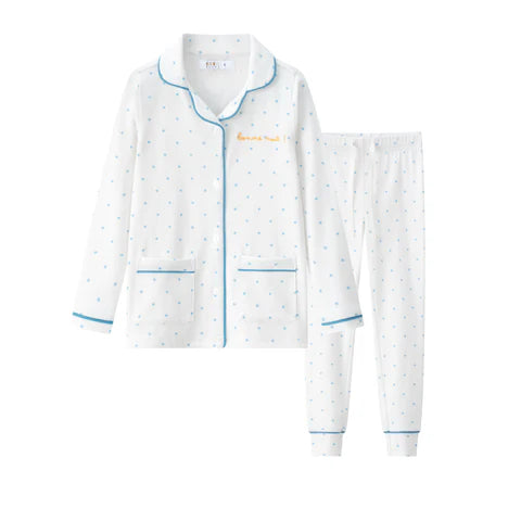 Coco Blanc Blue Polka Dot PJs