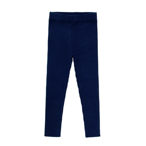 Coco Blanc Navy Ribbed Leggings
