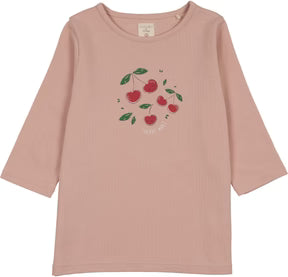 Lil Legs Common Folk 3/4 Sleeve Tee In Pink