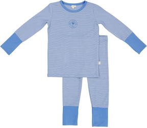 Lil Legs Fresh Blue Striped Pajama Lounge Set